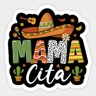 Cinco De Mayo Dalmatian Mamacita Festival Mexican Mother's Day Sticker